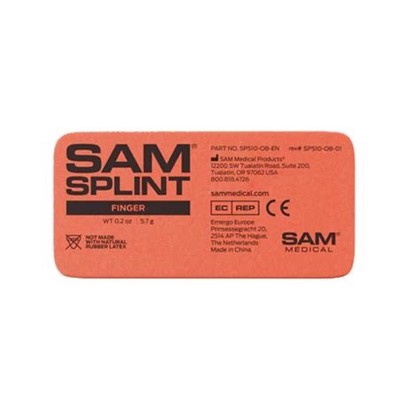 Sam Attelle Pour Doigt Sam Splint Doccheck Shop