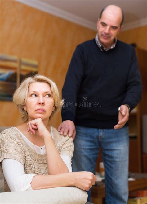 Husband Asking Wife For Forgiveness Stock Photo Image Of Caucasian