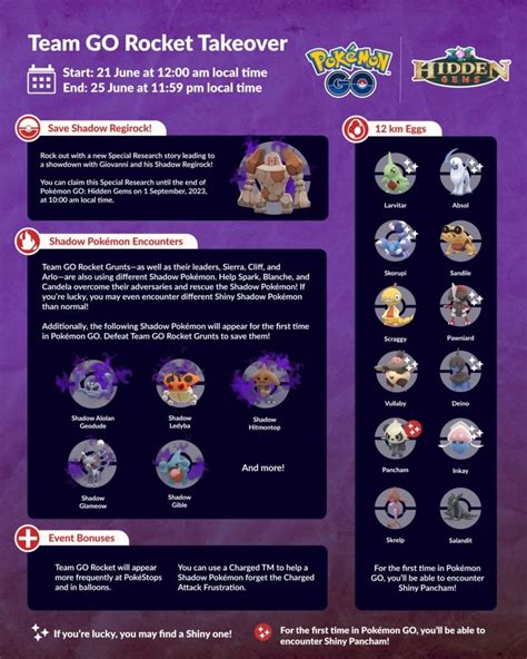 Team Go Rocket Takeover June 2023 Pokémon Go Hub