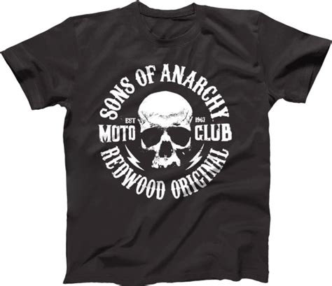 Sons Of Anarchy Skull Logo Black Male T Shirt