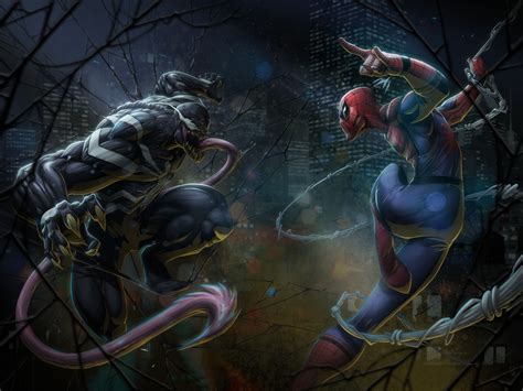 Spidey Vs Venom Hd Superheroes 4k Wallpapers Images Backgrounds