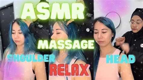 This Looks Good Asmr Head Scalp Shoulders Massage Asmr Head Massage Super Relaxingrelax