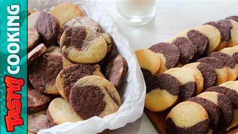 Marble Cookies Recipe ♥ Vanilla Chocolate Cookies 2 Ways