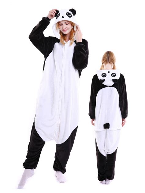 Panda Kigurumi Onesie Pyjamas Weich Flannel Unisex Tier Kost Me F R
