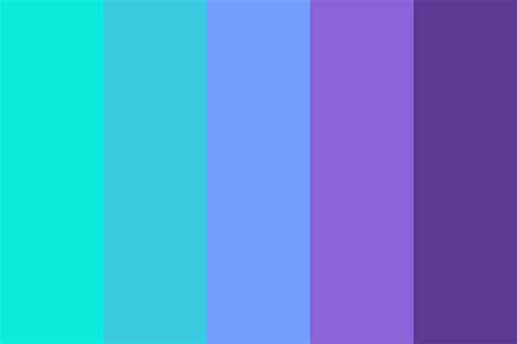 Vibrant Blue And Purple Color Palette