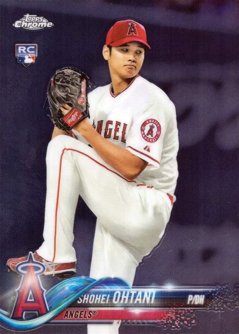 2018 Topps Chrome Baseball 150 Shohei Ohtani Rookie Card