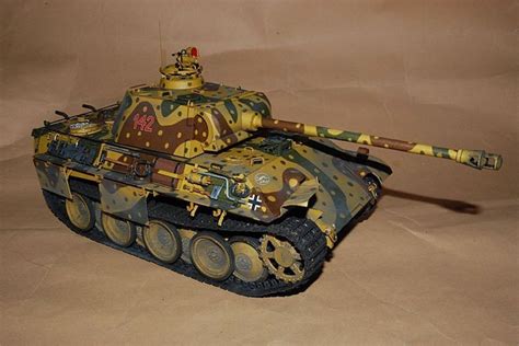 Panzer V Panther German Tank Papercraft Paper Color Model Etsy