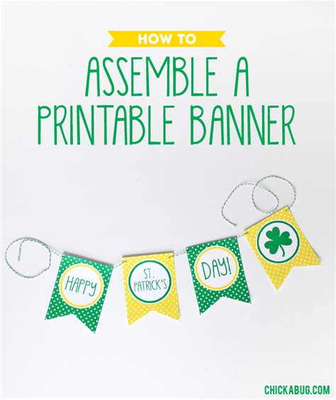 How To Assemble A Printable Banner Printable Banner Printable