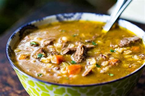 Arrange the vegetables on the serving platter around the roast. Beef Barley Soup with Prime Rib | Easy Dinner recipe using leftover prime rib