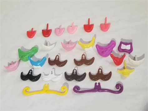 Mr And Mrs Potato Head Parts Mouths Mustaches Tongues Lips Teeth Lot 25