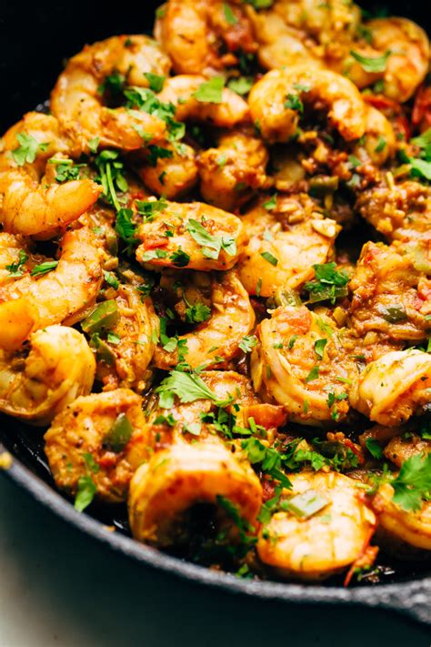 Add shrimp mixture to pan; 30-Minute Spicy Shrimp Masala Recipe | Little Spice Jar