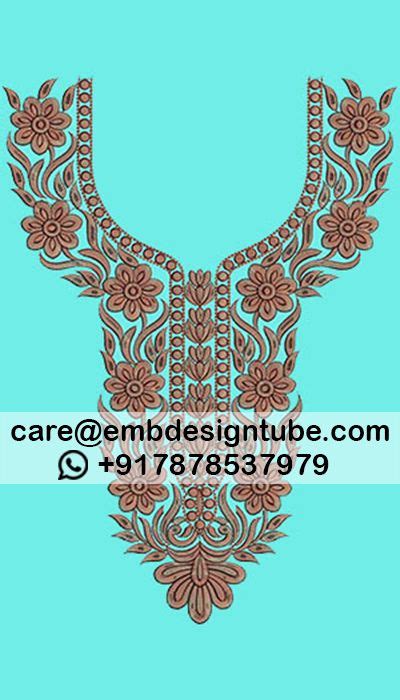 Pin By Lio Embdesigntube Blog On Neck Embroidery Designs Embroidery