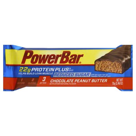 Powerbar Protein Plus Reduced Sugar Chocolate Peanut Butter Protein Bar