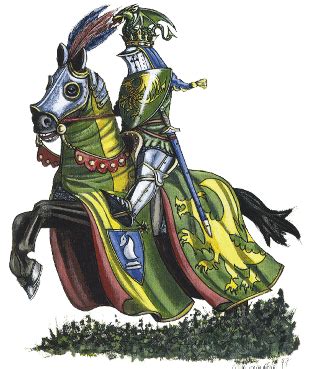 L'institution de la table ronde participe à l'exaltation de la figure du chevalier. SIR GAUVIN Chevalier