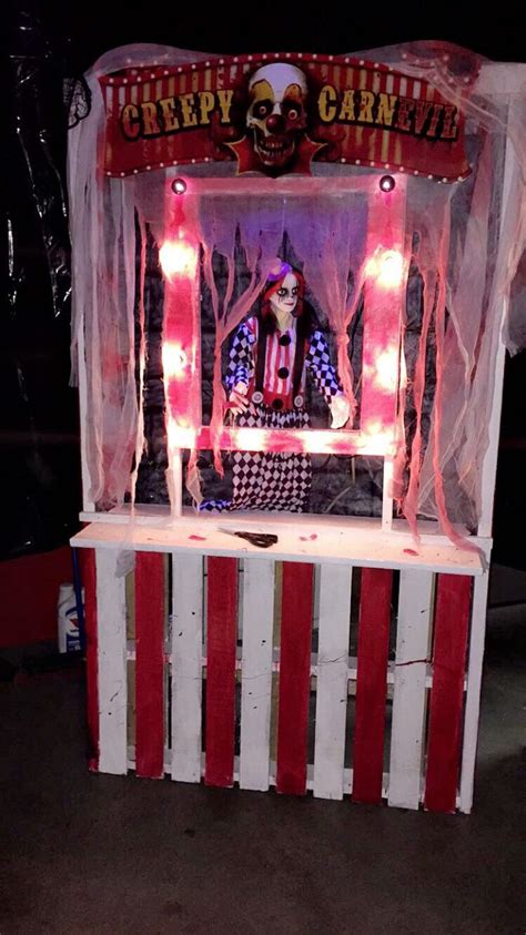 Diy Creepy Carnival Ticket Booth We Started With Brownwood Pallets