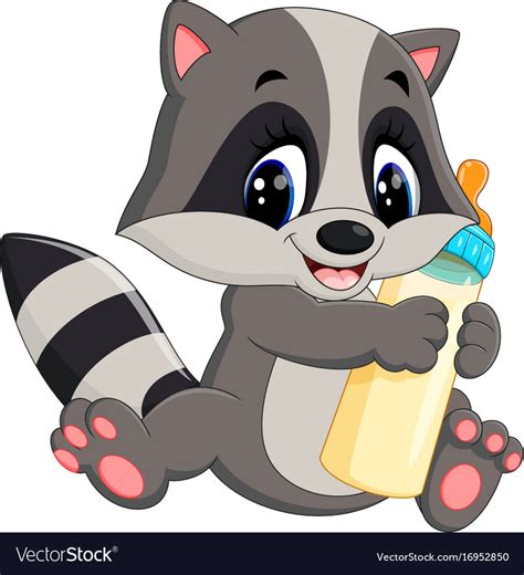 Cartoon Baby Raccoon