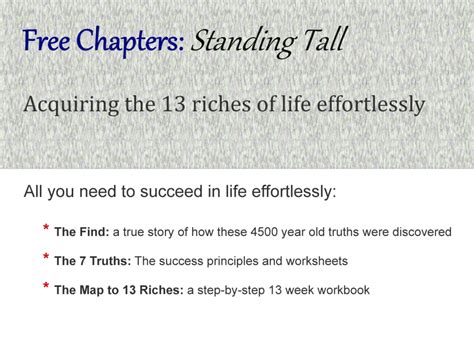 Standing Tall Book My Master Key Experience