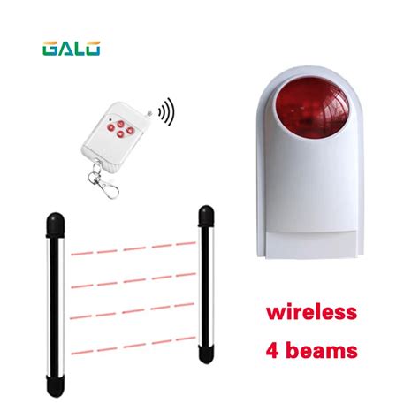 Wireless 4beams Sensor Active Infrared Intrusion Detector Ir 20m