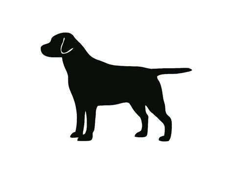 Labrador Retriever Dog Breed Silhouette Custom Die Cut Vinyl