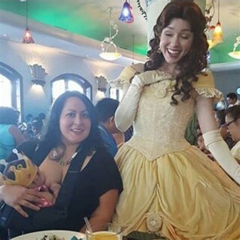 Disney Princess Takes Photo With Breastfeeding Mom Popsugar Moms