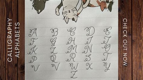 Then practice makes it more natural. How to write calligraphy alphabets || Full tutorial || A ...