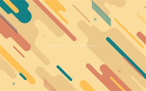 Premium Vector Abstract Geometric Background Colorful Rounded