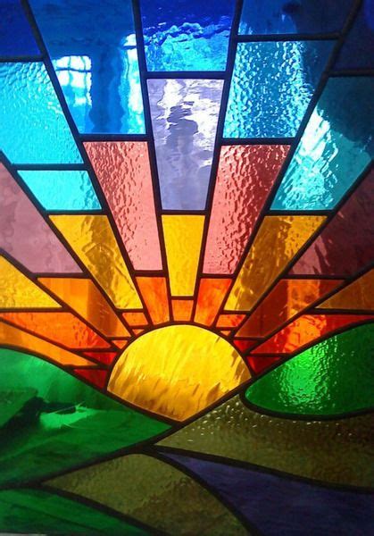 Stained Glass Sunset Or Possibly Sunrise Either Way Its Beautiful