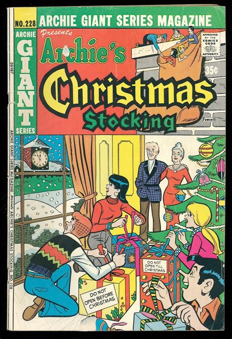 Vintage 1954 Archie Giant Issue 228 Archies Christmas Stocking
