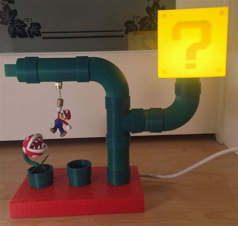 3d Printed Mario Themed Desk Lamp Adafruit Industries Makers