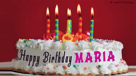 Happy Birthday Maria Images  Wishes