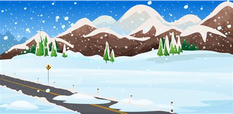 Background Scene With Snow In The Field 419667 Vector Art At Vecteezy