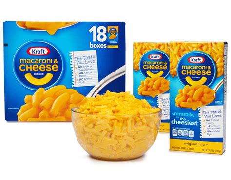 Kraft Macaroni And Cheese 18 X 725 Oz Boxed