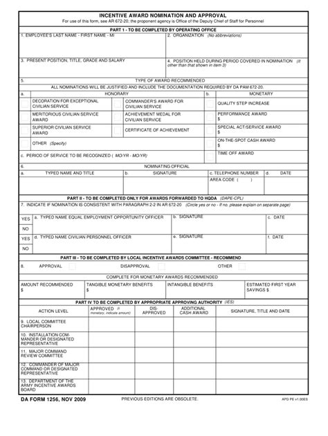 Da 1256 2009 2024 Form Fill Out And Sign Printable Pdf Template