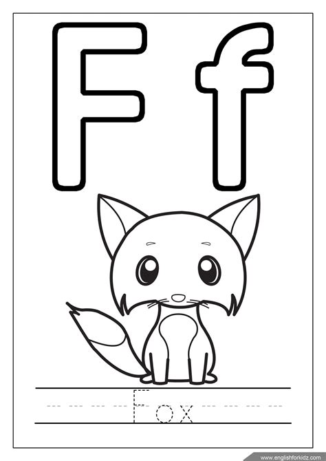 Printable Letter F Coloring Pages