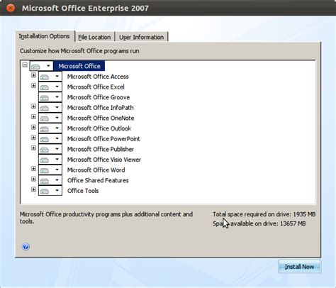 Nithin C Install Microsoft Office 2007 In Ubuntu 1204 Or