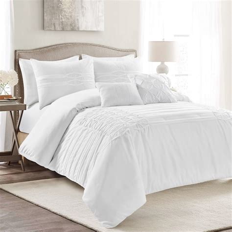 Lush Decor White Solid Fullqueen Comforter With Fill In The