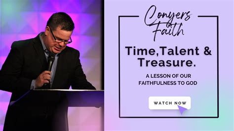 Time Talent And Treasure A Lesson In Stewardship Youtube