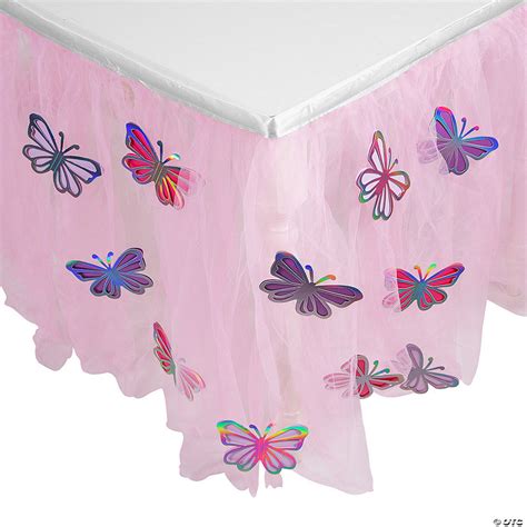 butterfly tulle table skirt decorating kit oriental trading