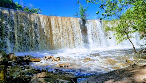 The Cowley State Fishing Lake Waterfall In Kansas Will Soon Be