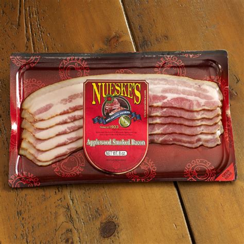 Nueskes Applewood Smoked Sliced Bacon 8 Oz Euro Usa