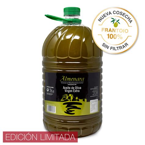 aceite de oliva virgen extra frantoio 100 sin filtrar