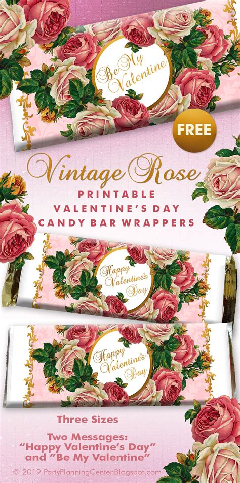 FREE Printable Valentine S Day Candy Bar Wrappers Valentines Printables Free Valentines