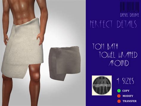 Second Life Marketplace Dieseldeluxe Tom Bath Towel Wrapped Around