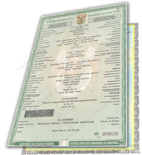 Car Registration Certificate
