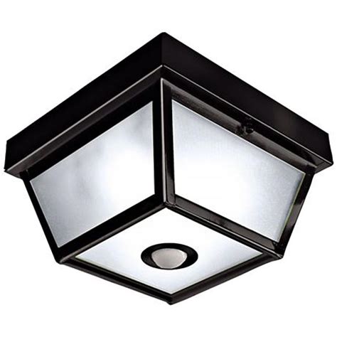 Lineway motion sensor light ceiling light 15w indoor sensing led. Square Black Finish Motion Sensor Outdoor Ceiling Light ...