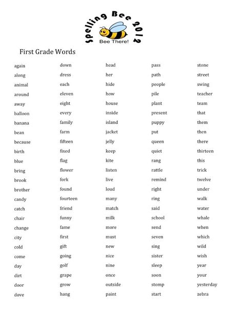 1st Grade Vocabulary Worksheets First Grade Words English Worksheets