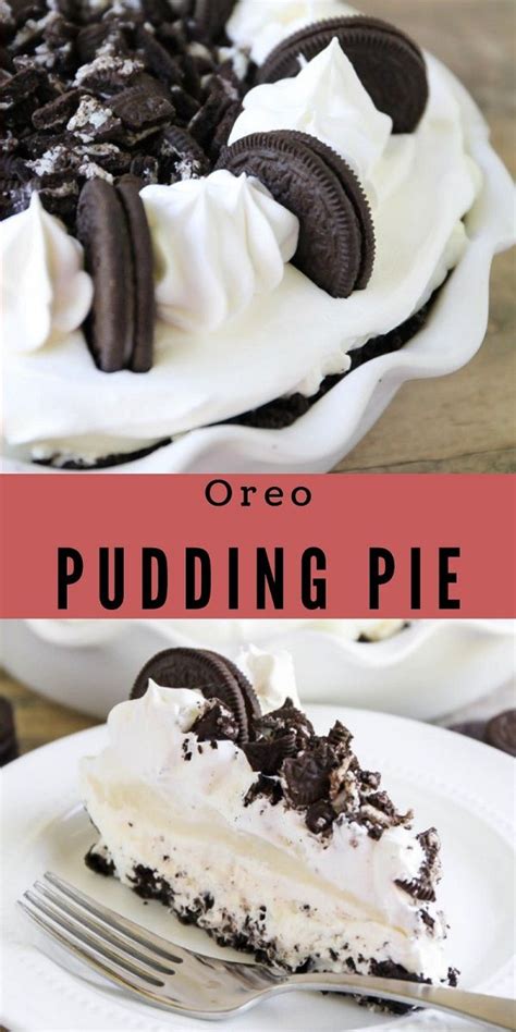 If you can't find this pudding mix. Oreo Pudding Pie | Oreo pudding, Oreo pudding pies, Dessert recipes