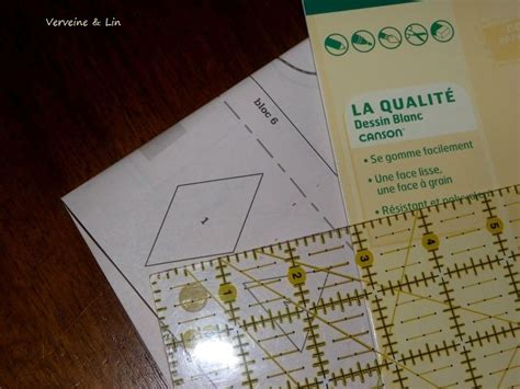 Fabriquer ses gabarits de losanges - Verveine et Lin | Losange