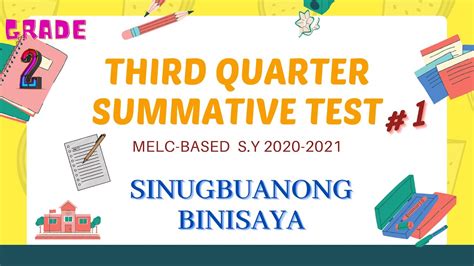 Third Quarter Summative Test 1grade 2 Melc Basedsinugbuanong Binisaya
