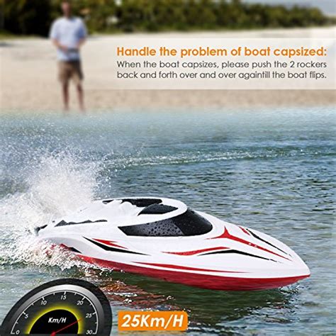 Intey Rc Boat Double Layor Waterproof 25kmh Remote Control Boat With